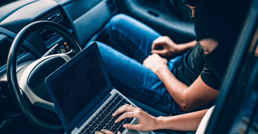 Car thieves hacking the CANbus to steal a car