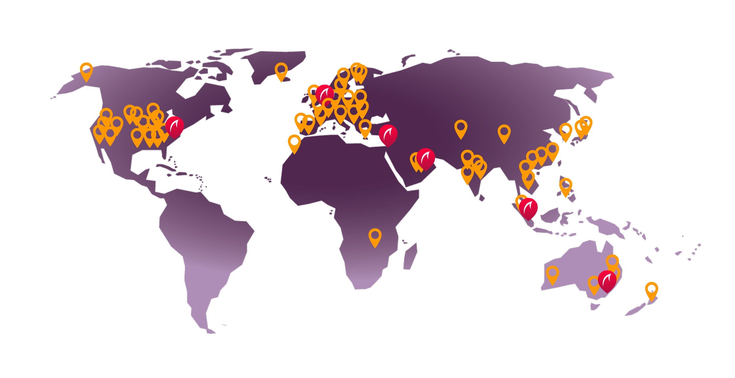 Waterfall Security | global map